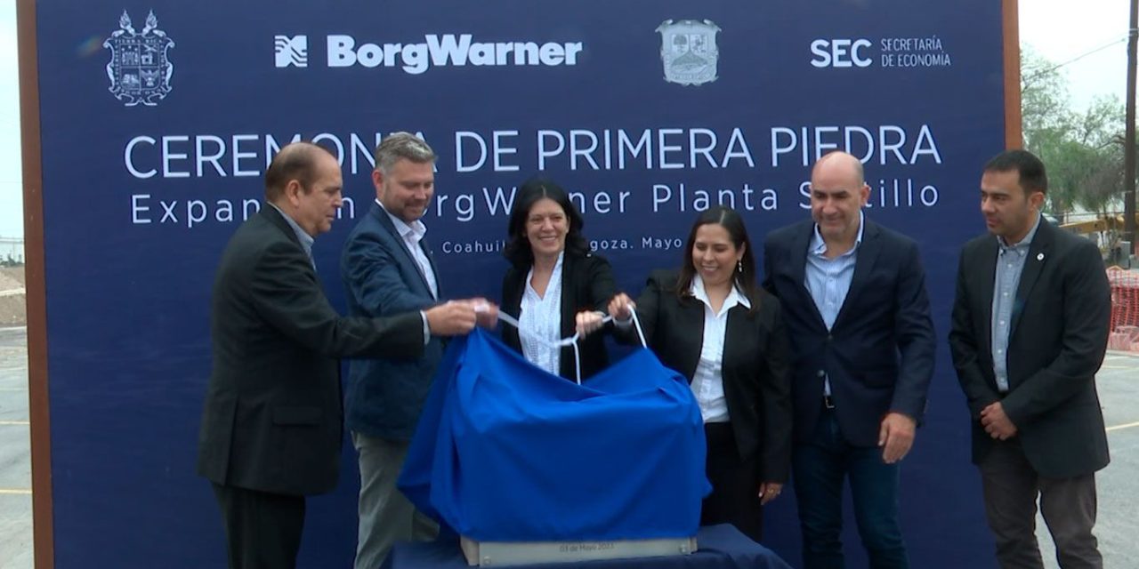 Colocan primera piedra de ampliación, inversión de 47 mdp en Planta Borgwarner