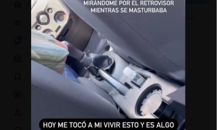 Joven taxista toma crema y ‘se satisface’ mientras llevaba a una pasajera (video)