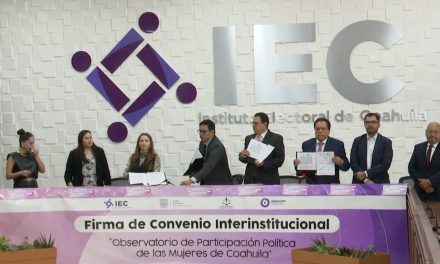 IEC, INE, FGE y el Instituto Estatal de la Mujer firman convenio de colaboración