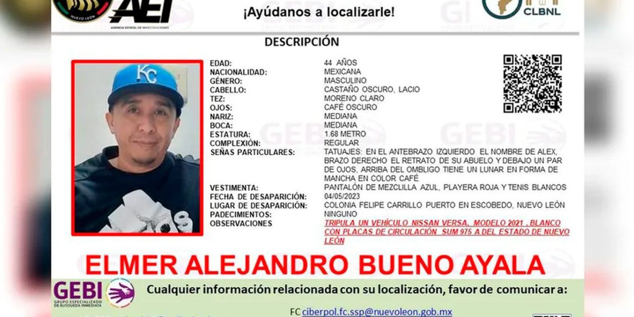 Desaparece hombre mientras conducía en Escobedo, Nuevo León
