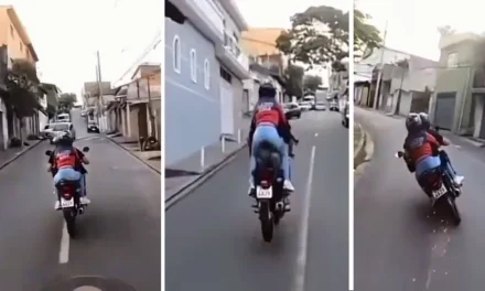 Persecución a delincuentes en motocicleta se vuelve viral (video)