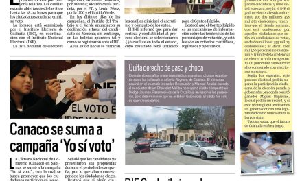 Portada RCG Carbonífera [4 de junio de 2023] ¡Todos a votar!; detectan alza en casos bullying y más…