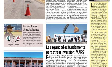 Portada RCG Carbonífera [14 de junio de 2023] Cuadrillas de bacheo siguen laborando en las calles; mejoran recolección de basura y más…