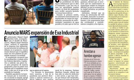 Portada RCG Carbonífera [20 de junio de 2023] Recibirán empresarios asesoría del SAT; viajan desde Sabinas para combatir incendio y más…