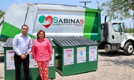 En Sabinas llegan más contenedores de basura al municipio