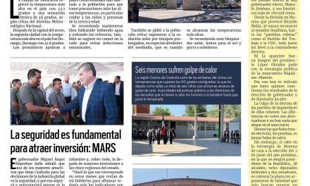 Portada RCG Centro [14 de junio de 2023] Monclova, la ciudad más caliente del país; tiene Simas reservas de agua y más…