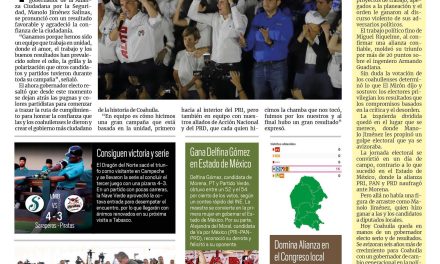 Portada RCG Fronteriza [5 de junio de 2023] Arrasa Manolo en todo Coahuila; Concluye programa ‘Familias Sanas, Ciudades Fuertes’ y más…