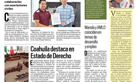 Portada RCG Fronteriza [10 de junio de 2023] Nombran nuevos funcionarios en el municipio; Esperan ganaderos apoyo de Manolo Jiménez y más…