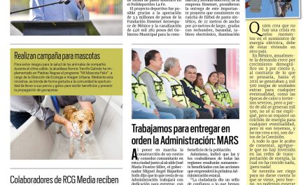 Portada RCG Fronteriza [24 de junio de 2023] Entregan obra deportiva municipio e iniciativa privada; Integran comité ciudadano de vigilancia y más…