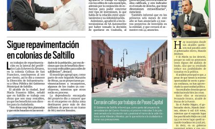 Portada RCG Media [28 de junio de 2023] Llegan a Coahuila 44 nuevas empresas; sigue repavimentación en colonias de Saltillo y más…