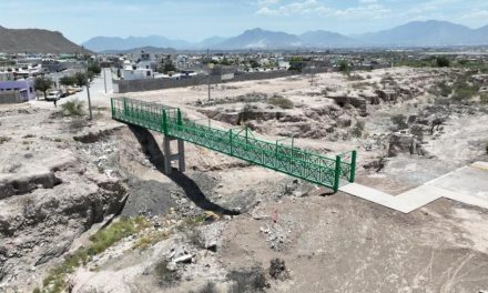 Brindamos seguridad con nuevo puente peatonal: Chema Fraustro