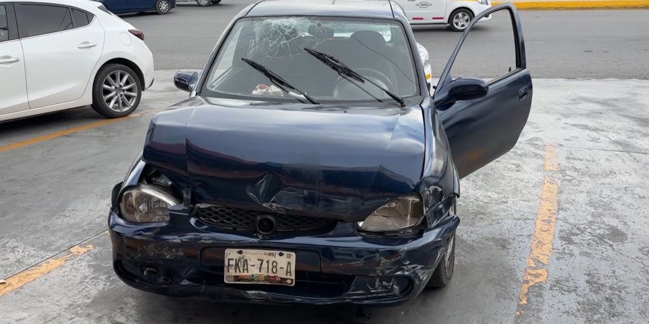 Gira sin cuidado y provoca choque en Saltillo