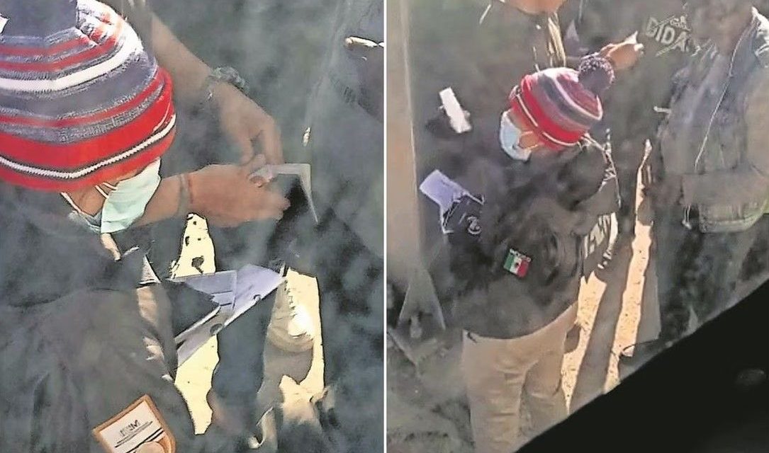 Video: Agentes de migración son captados extorcionando personas y los dan de baja