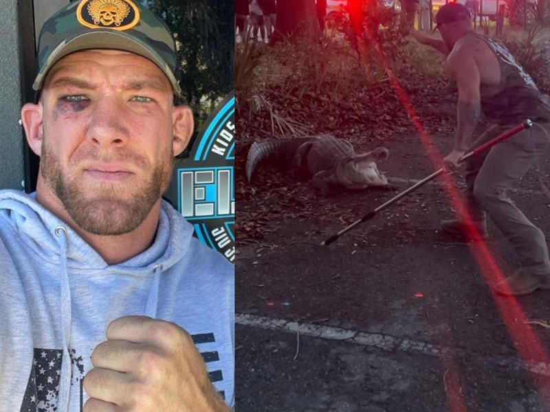 Luchador de MMA atrapa a caimán con sus propias manos