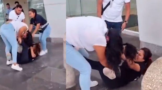 Mujeres taxistas riñen por pasajero en aeropuerto de Cancún