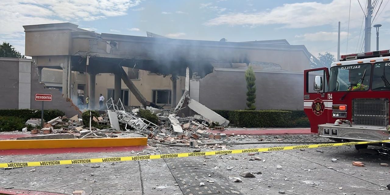 Saltillo:  Se registra explosión en una casa del fraccionamiento Jardines de Versalles