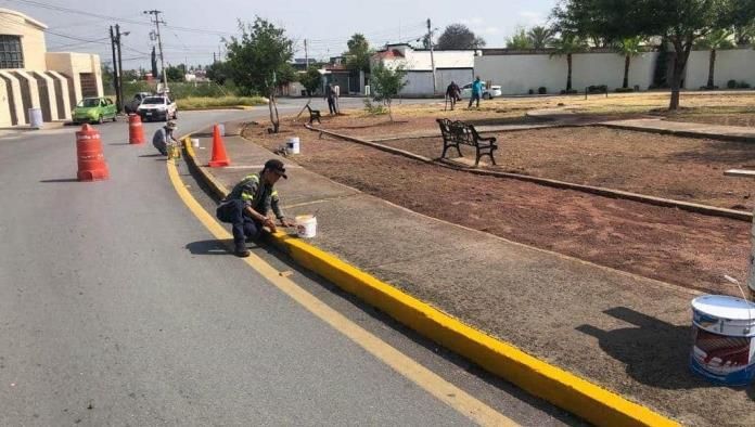 Siguen trabajos de Imagen Urbana en Monclova