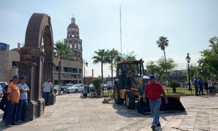 Inician trabajos en Centro Histórico de Monclova