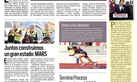 Portada RCG Carbonífera [01 de julio de 2023] Celebran aniversario de la fundación de Sabinas; Promueven turismo en la región Carbonífera y más…