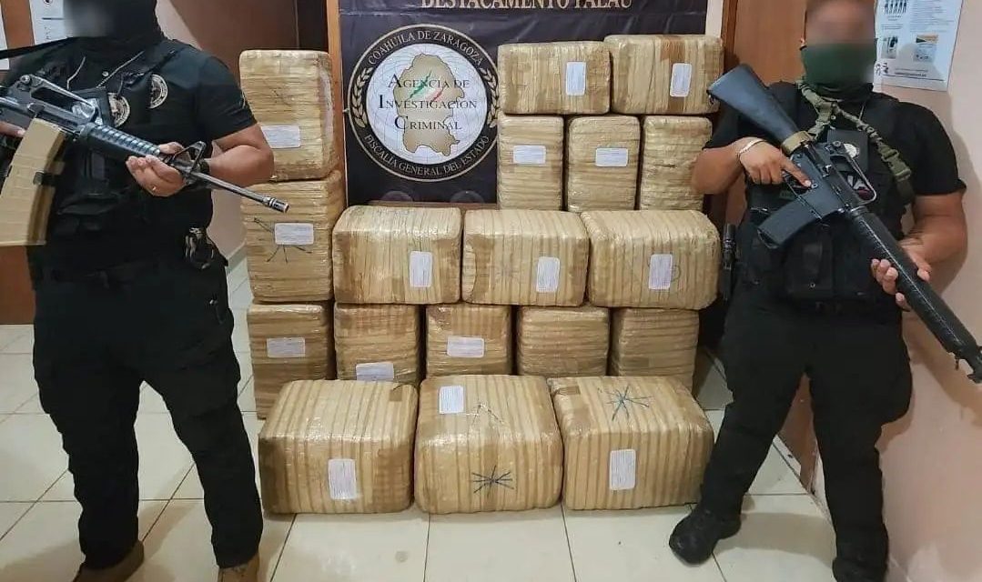 Aseguran 200 kilos de mariguana en Palaú