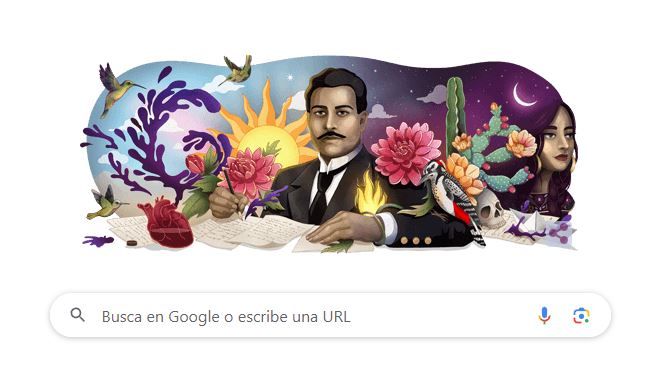 Celebra Google legado del poeta zacatecano Ramón López Velarde