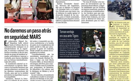 Portada RCG Lagunera [26 de julio de 2023] Presentan campaña en apoyo al empoderamiento femenino; realizan limpieza intensiva en la calzada Villa Zaragoza y más…
