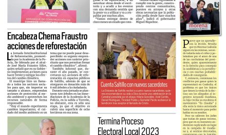 Portada RCG Media [ 01 de julio de 2023] Juntos construimos un gran estado: MARS; inician construcción de Centro Comunitario en Saltillo y más…