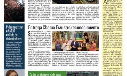 Portada RCG Media [24 de julio de 2023] Brinda DIF Coahuila casi dos millones de terapias; entrega Chema Fraustro reconocimiento ‘Profeta en su Tierra’ y más…