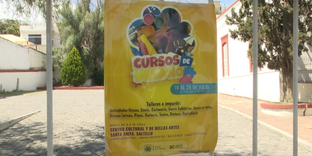 Secretaría de Cultura invita a cursos de verano