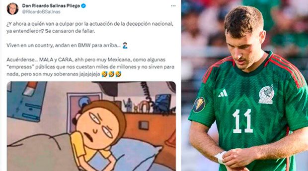 Exhibe Salinas Pliego a los jugadores de la Selección Mexicana
