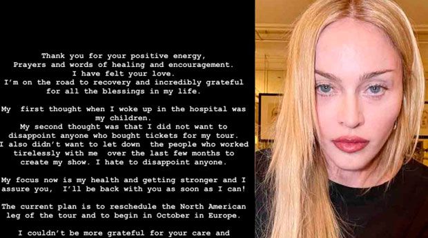 Madonna reaparece y aclara su estado de salud