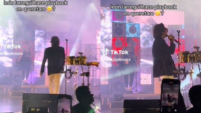 ¿Ya no canta?  Acusan a León Larregui de hacer playback en sus conciertos