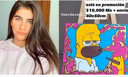Mar de Regil es criticada en redes por vender sus dibujos en miles de pesos… dicen que están mal hechos