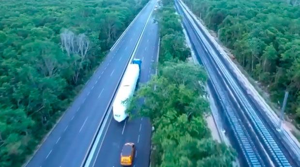 Llega el primer vagón del Tren Maya a Cancún