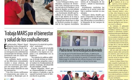Portada RCG Carbonífera [16 de agosto de 2023] Familiares de mineros visitan El Pinabete; llegará el programa ‘La Maestra en tu Colonia’ en Sabinas y más…