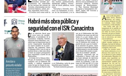 Portada RCG Lagunera [18 de agosto de 2023] Preside Román Cepeda Audiencia Pública; mantienen acciones a favor de las mujeres y más…