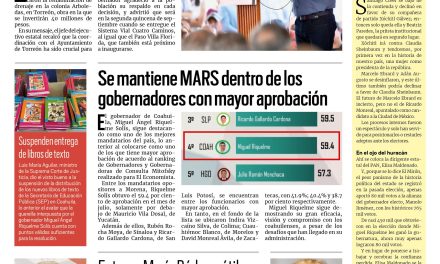 Portada RCG Media [22 de agosto de 2023] Inicia MARS labores de drenaje sanitario; se mantiene MARS dentro de los gobernadores con mayor aprobación y más…