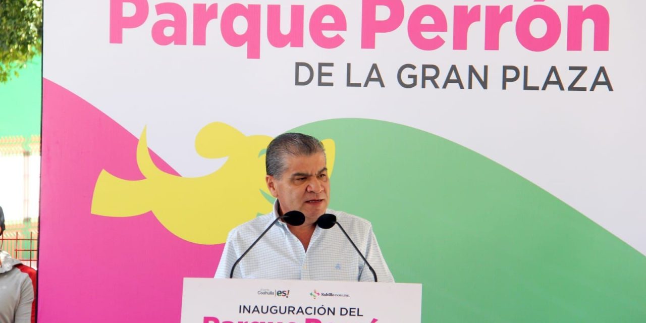 Inauguran segundo Parque Perrón de Coahuila