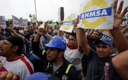 Trabajadores de AHMSA amagan con cerrar la frontera