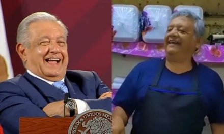 Captan al ‘Peje taquero’; el doble de AMLO con sus tacos de la 4T
