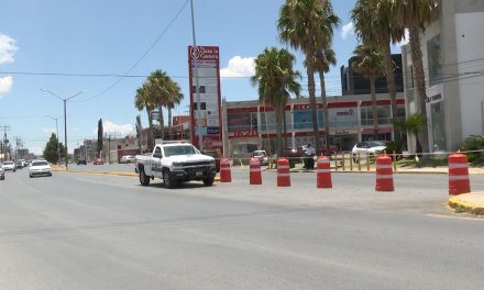Colocan reductores de velocidad más visibles en vialidades y puntos críticos de Saltillo