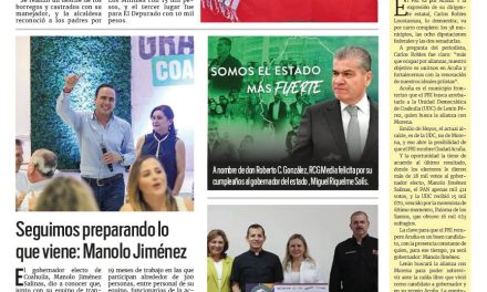 Portada RCG Carbonífera [18 de septiembre de 2023] Terminan festejos en Sabinas; expulsan a maestro del Conalep tras agredir a alumno y más…
