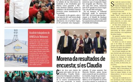 Portada RCG Centro [7 de septiembre de 2023] Confirma Sala Superior victoria de Manolo Jiménez; renuncian directivos y funcionarios de AHMSA y más…