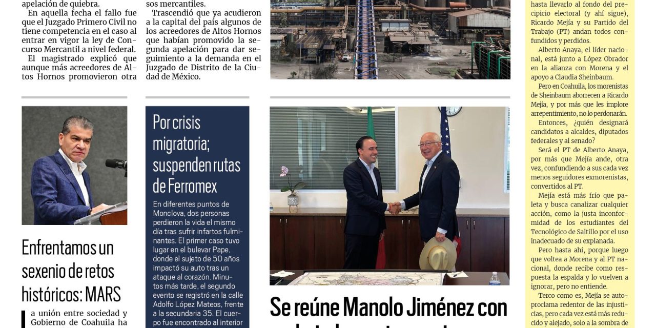 Portada RCG Centro [20 de septiembre de 2023] Juicio de AHMSA continuarán en Ciudad de México; realizan megasimulacro en la región Centro y más…