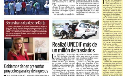 Portada RCG Centro [25 de septiembre de 2023] Convocan obreros de AHMSA a concentración; alistan alumbrado para temporada de lluvias y más…