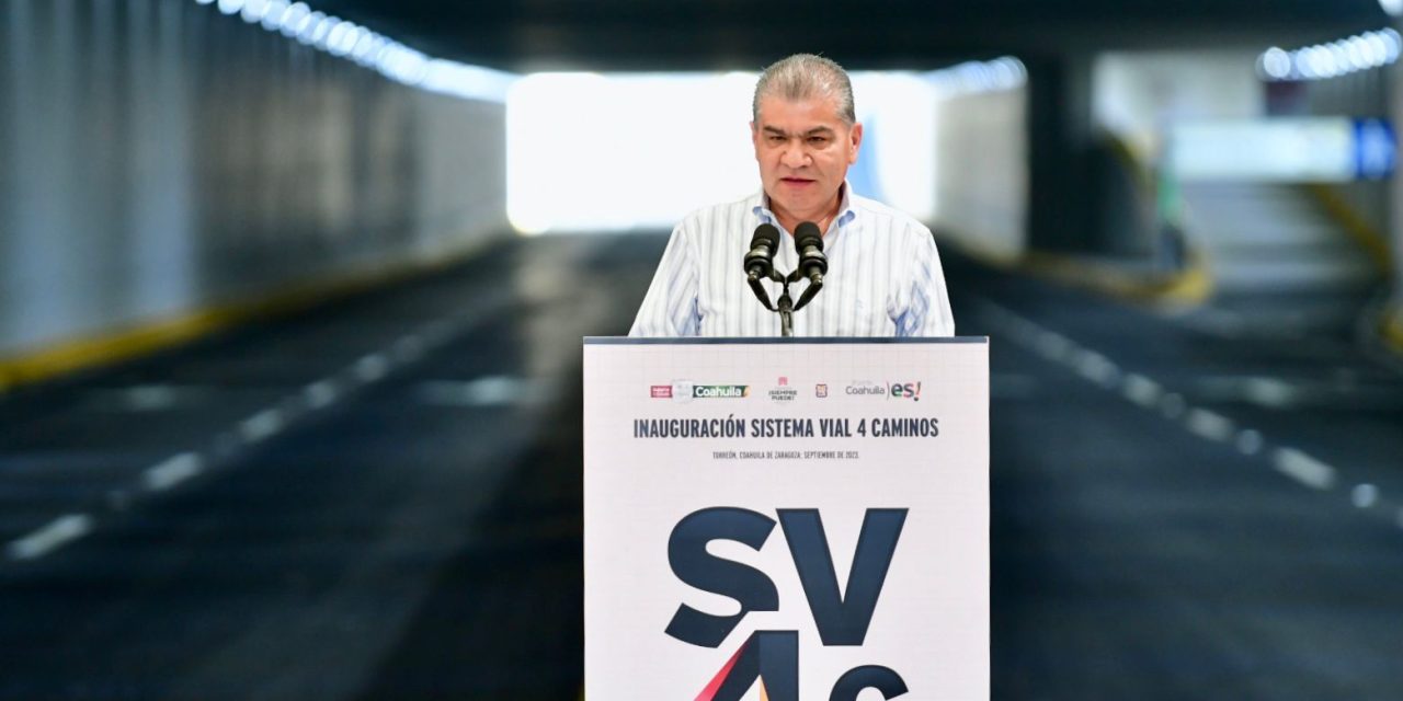 Inaugura MARS Sistema Vial Cuatro Caminos