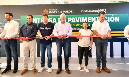 Alcalde entrega obra de pavimentación en colonia Felipe Ángeles de Torreón