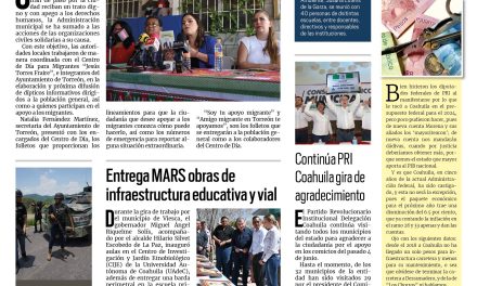 Portada RCG Lagunera [23 de septiembre de 2023] Colaboran para que migrantes reciban un trato digno; Coordinación entre corporaciones de seguridad da buenos resultados y más…