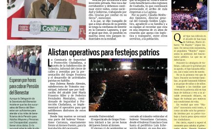 Portada RCG Media [12 de septiembre de 2023] Inaugura MARS el Golden Industrial Park; alistan operativos para festejos patrios y más…