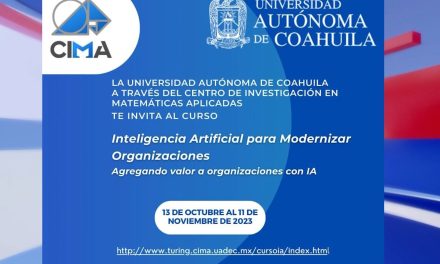 Universidad Autónoma de Coahuila impartirá curso de Inteligencia Artificial